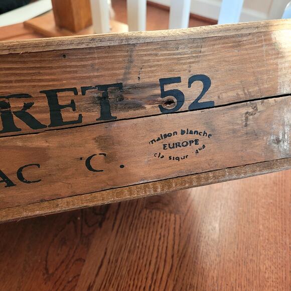 Vintage-look Wooden Compartment Crate Box - Picture 3 of 9